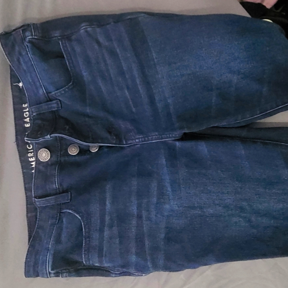 Womens American Eagle Next Level Stretch Skinny Jeans Size 10 Long